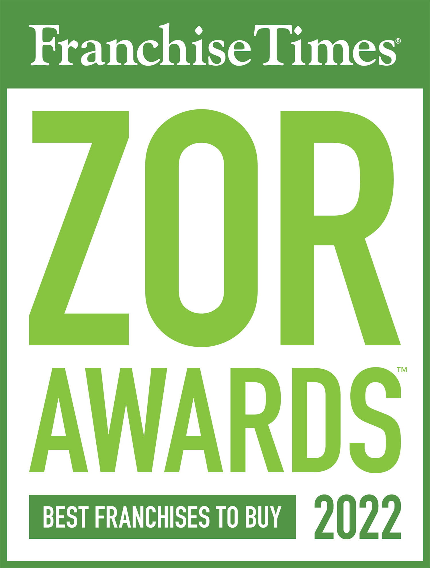 Franchise Times | ZOR Awards | Best Franchise to Buy 2022
